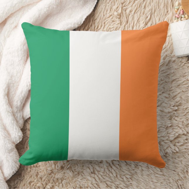 Ireland National Flag, Irish standard, Banner Throw Pillow (Blanket)