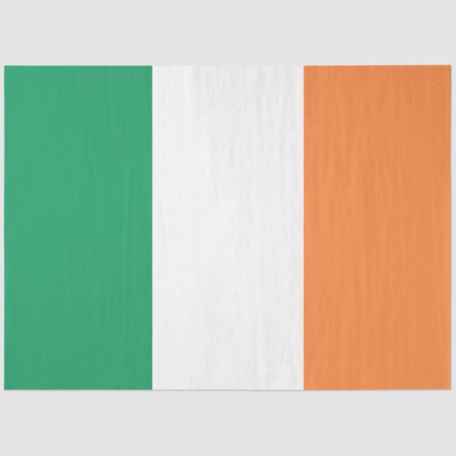 Ireland National Flag, Irish standard, Banner Tissue Paper (Front)