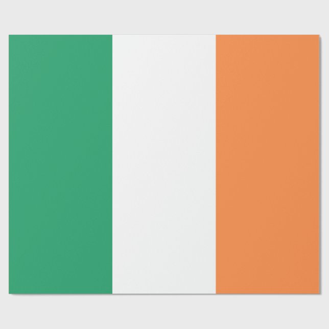 Ireland National Flag, Irish standard, Banner Wrapping Paper (Flat)