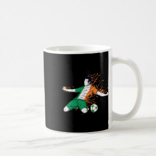 Ireland National Soccer - Irish Flag Footbyll Love Coffee Mug