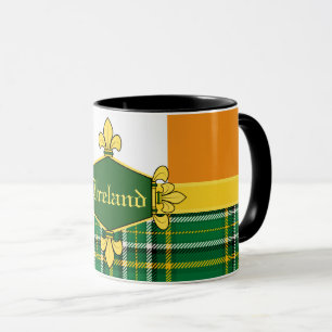 Ireland National Tartan,flag, Customize with name Mug