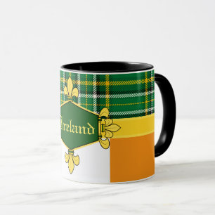 Ireland National Tartan,flag, Customize with name Mug
