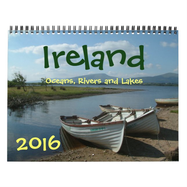 Ireland Oceans, Rivers and Lakes 2016 Calendar (Cover)