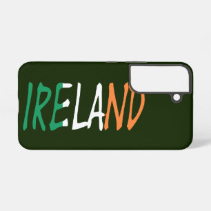 Ireland overlaid on Irish Flag sgcnt Samsung Galaxy Case