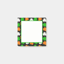 Ireland Papercut Shamrocks - Black Notes