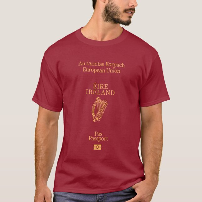 Ireland passport cover T-Shirt (Front)