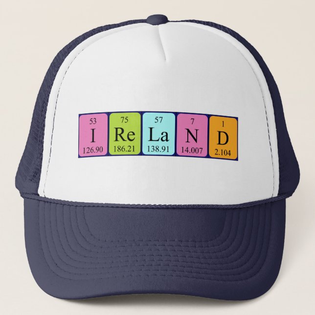 Ireland periodic table name hat (Front)