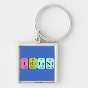 Ireland periodic table name keyring
