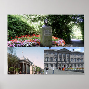 Ireland photo collage, Dublin Poster
