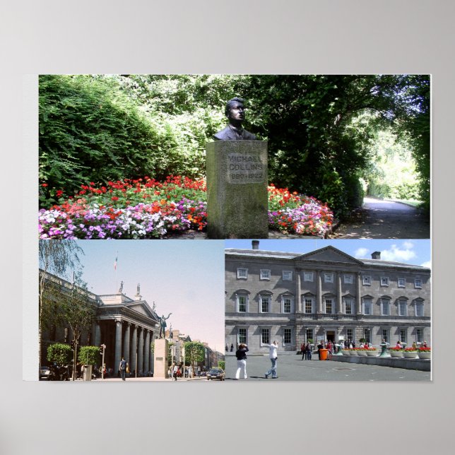 Ireland photo collage, Dublin  Poster (Front)
