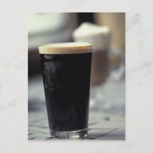 Ireland. Pint of stout. Postcard