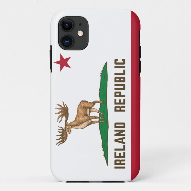 Ireland Republic Irish Elk Flag Giant Deer Case-Mate iPhone Case (Back)