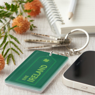 Ireland Road Sign Keychain