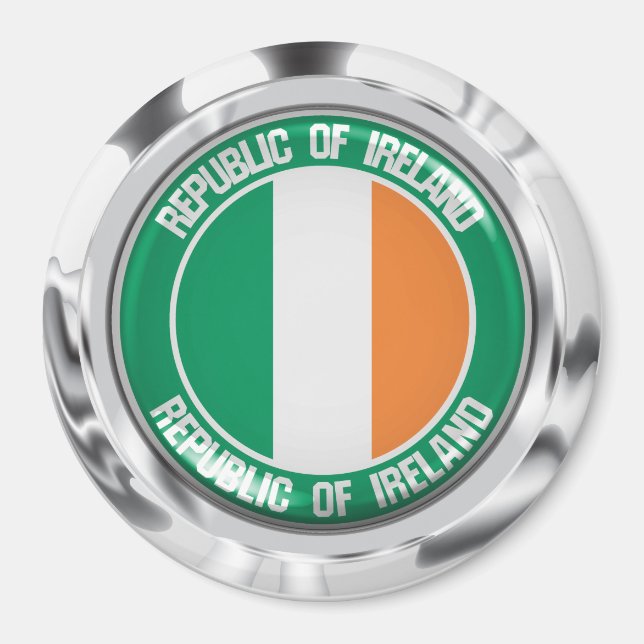 Ireland Round Emblem Magnet (Front)