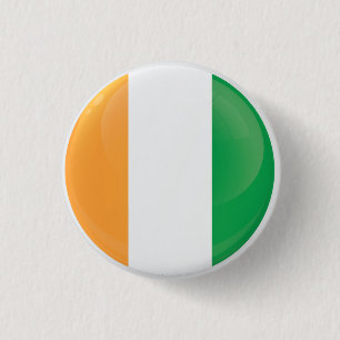 Ireland  Round Icon Flag 1 Inch Round Button