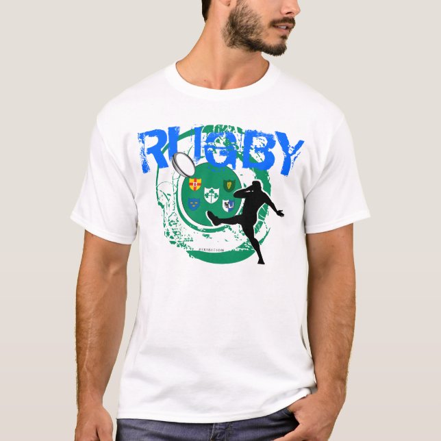 Ireland Rugby Fans T-Shirt Kick (Front)
