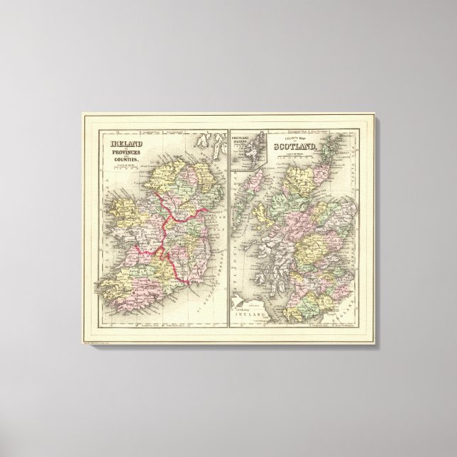 Ireland, Scotland Canvas Print (Front)