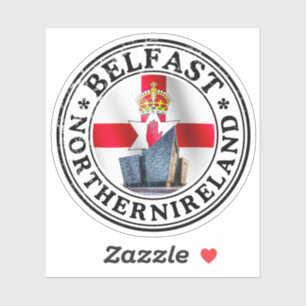 Ireland Seal Sticker Round Flag For Laptop Book