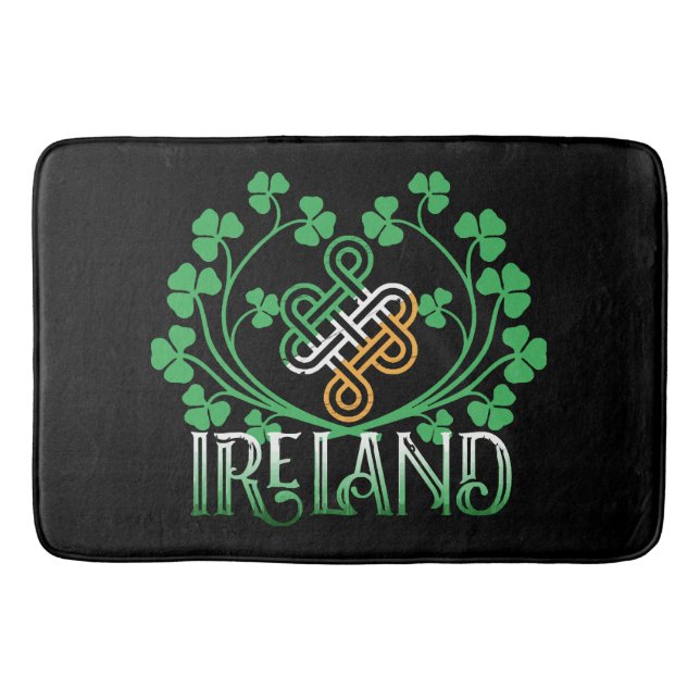 IRELAND SHAMROCK BATH MAT (Front)