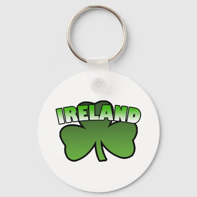 Ireland Shamrock Keychain (Front)