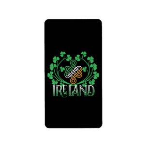 IRELAND SHAMROCK LABEL