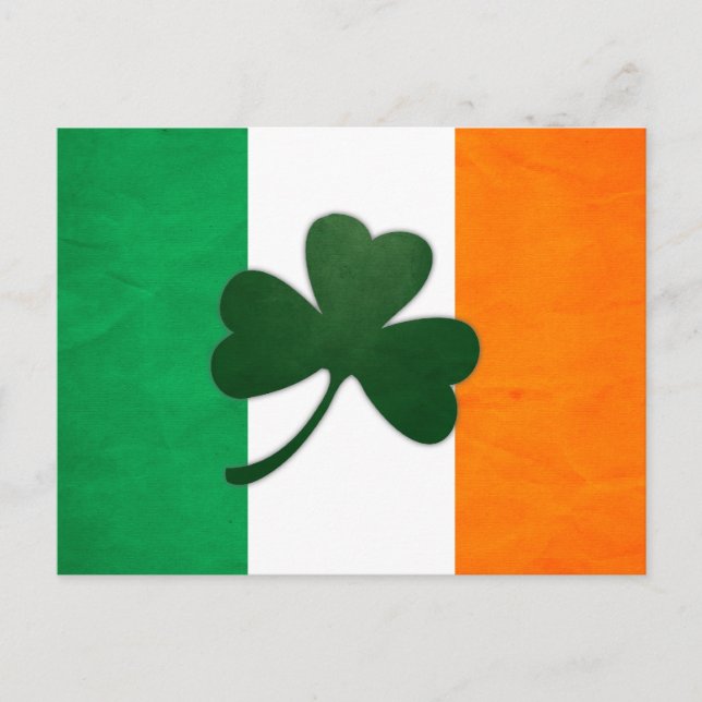 Ireland Shamrock Postcard (Front)