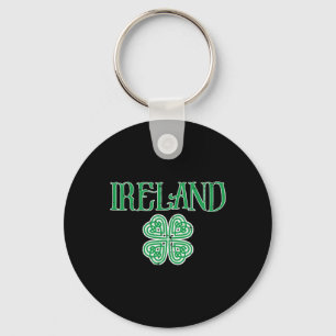 Ireland Shamrock St Patricks Day Clover Irish Men Keychain