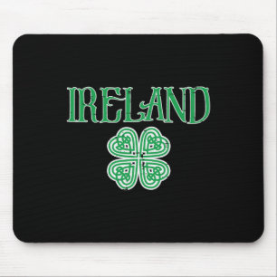 Ireland Shamrock St Patricks Day Clover Irish Men Mouse Pad