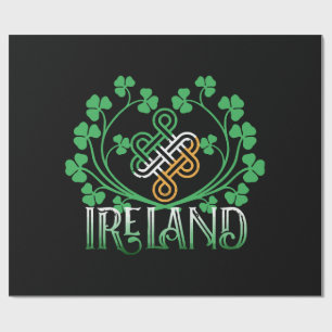 IRELAND SHAMROCK WRAPPING PAPER