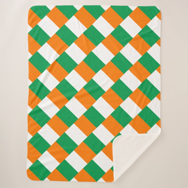Ireland Sherpa Blanket (Front)
