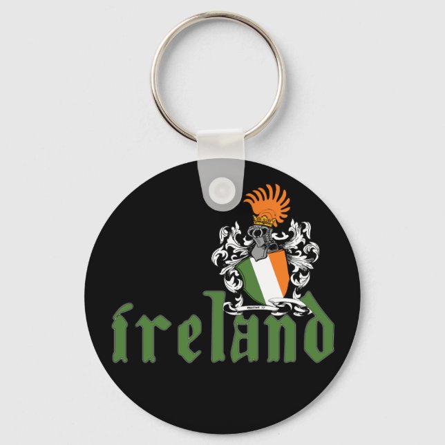 Ireland Shield Keychain (Front)