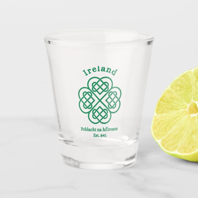 Ireland Shot glass, Celtic Shot glass (Front)