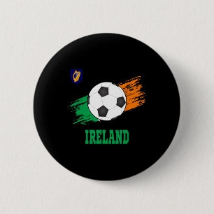 Ireland Soccer Irish Footbyll Ireland Futbol  2 Inch Round Button