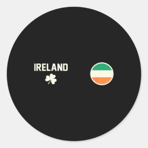 Ireland Soccer Irish Footbyll Ireland Futbol  Classic Round Sticker