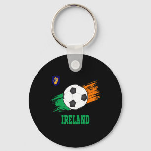 Ireland Soccer Irish Footbyll Ireland Futbol  Keychain