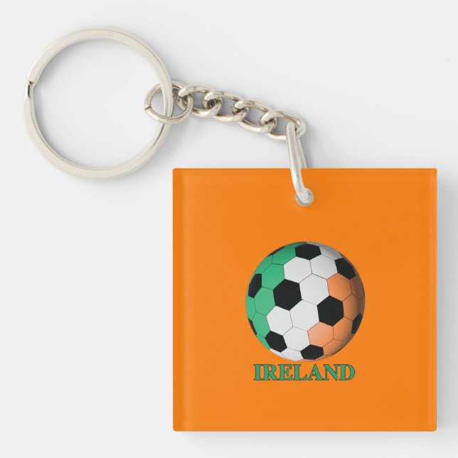 Ireland soccer keychain (Front)