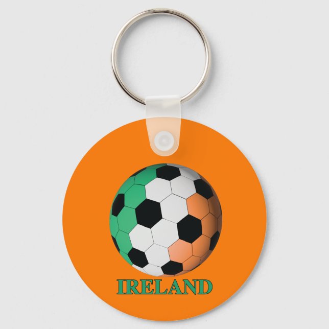 Ireland soccer keychain (Front)