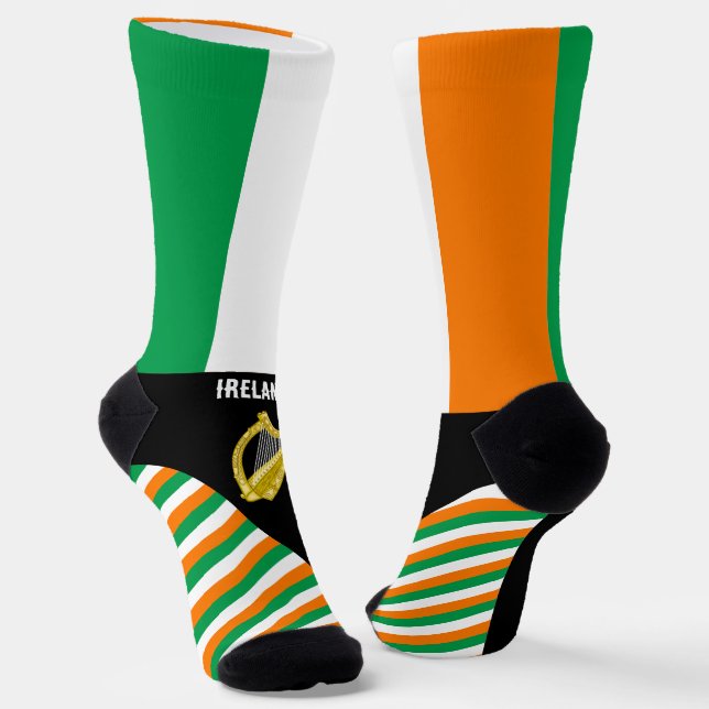 Ireland Socks, Irish flag colours / sports Socks (Angled)