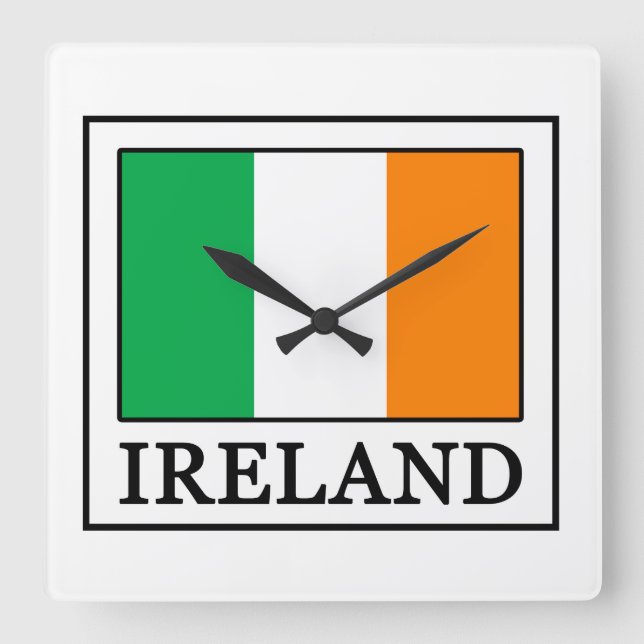 Ireland Square Wall Clock (Front)