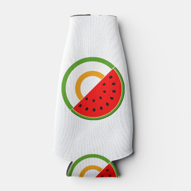 IRELAND STANDS WITH PALESTINE - Watermelon Bottle Cooler (Front)