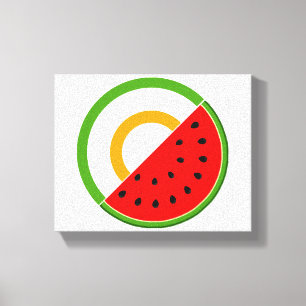 IRELAND STANDS WITH PALESTINE - Watermelon Canvas Print