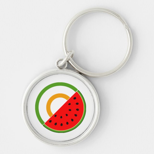 IRELAND STANDS WITH PALESTINE - Watermelon Keychain (Front)