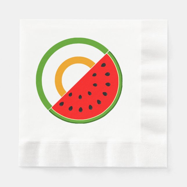 IRELAND STANDS WITH PALESTINE - Watermelon Napkin (Front)