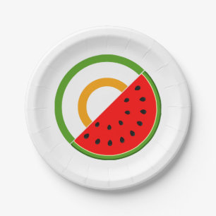 IRELAND STANDS WITH PALESTINE - Watermelon Paper Plate