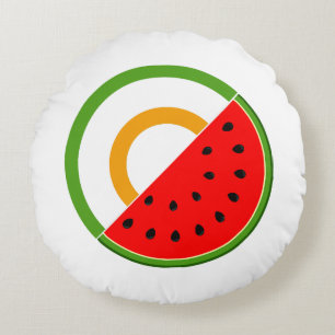 IRELAND STANDS WITH PALESTINE - Watermelon Round Pillow