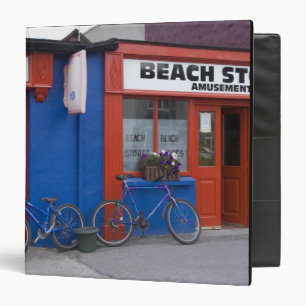 Ireland, Strandhill. Storefronts with bicycles Binder