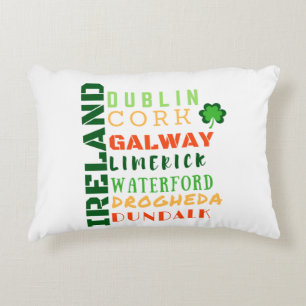 IRELAND SUBWAY ART ACCENT PILLOW