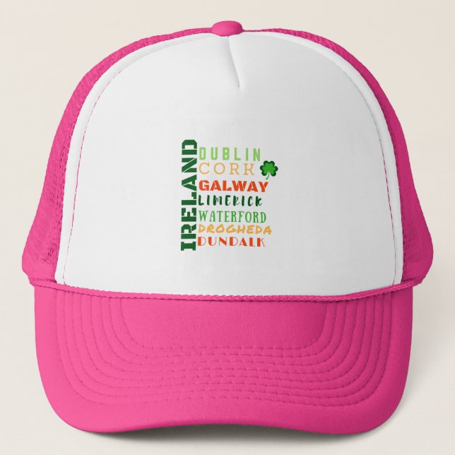 IRELAND SUBWAY ART TRUCKER HAT (Front)