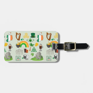Ireland Symbols Luggage Tag