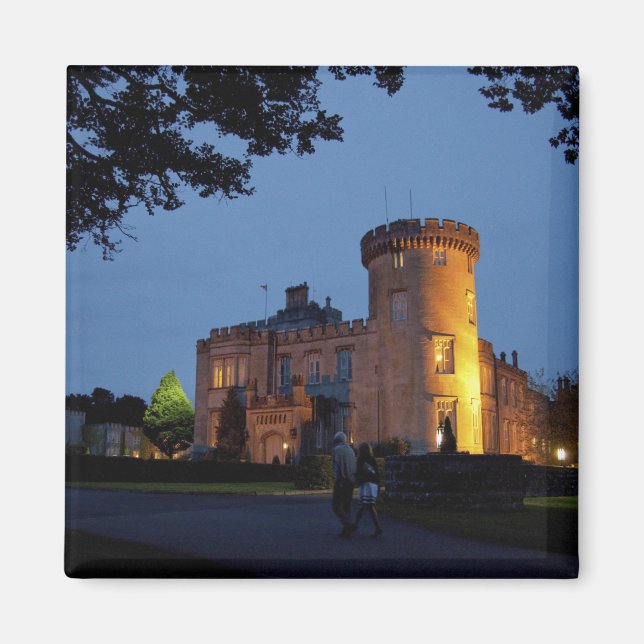 Ireland, the Dromoland Castle lit at dusk, Magnet (Front)